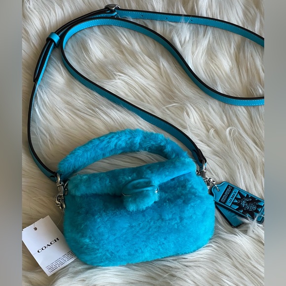 CP940 - Coach The Lil Nas X Drop Tabby Shoulder Bag 12 in Shearling - Picture 7 of 14